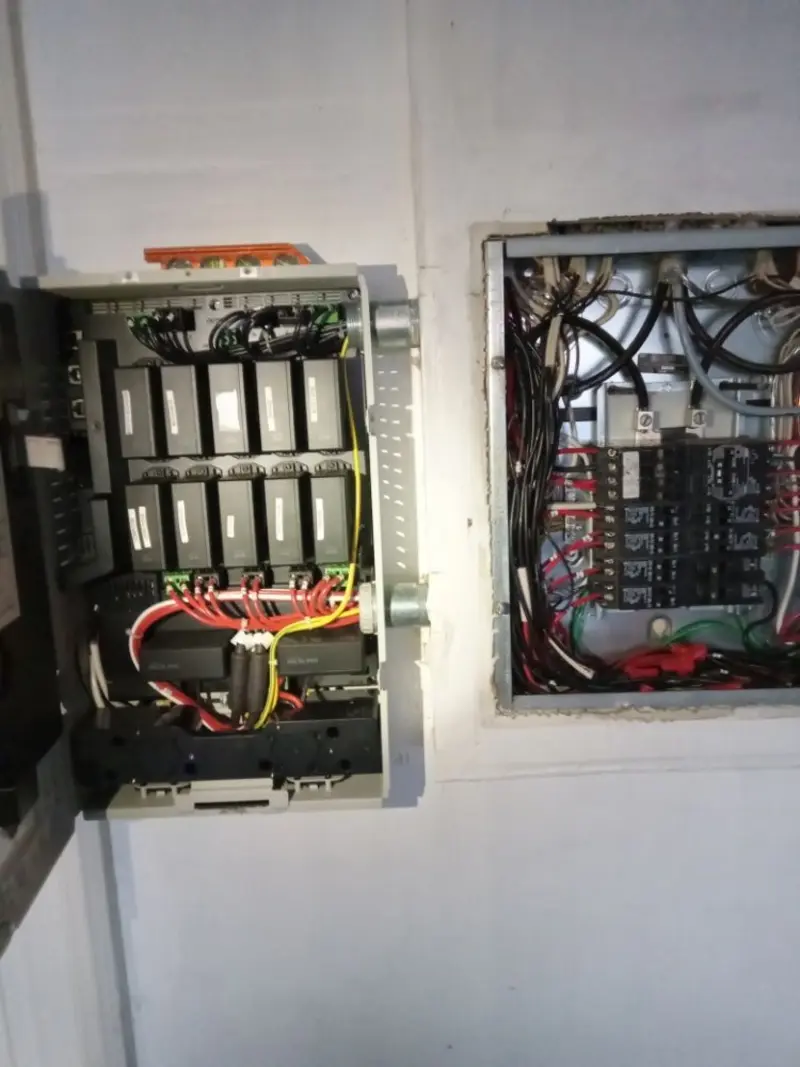 Electrical panel upgrade completed for Security Camera Wiring in Bartonsville